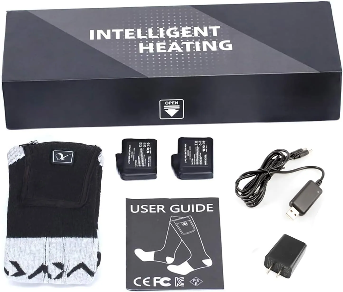 Heated Socks for Men Women, Electric Socks with 7.4V 2200mAh Rechargeable Battery Foot Warmers for Winter Sports Snow Ski Hunting Camping Hiking Riding