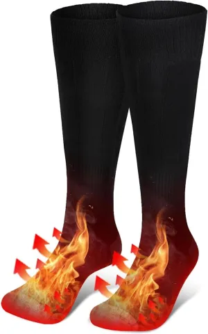 Heated Socks for Men/Women Rechargeable Electric Socks Cold Weather Socks Washable Electric Thermal Warming Socks for Outdoor Working/Hunting/Winter Skiing/Camping（Battery Not Include