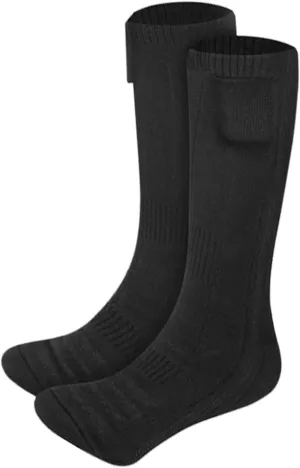 Heated Socks Men Women Electric Heating Socks USB Rechargeable Battery Foot Warmer Winter Thermal Socks Outdoor,Black,22 * 28cm