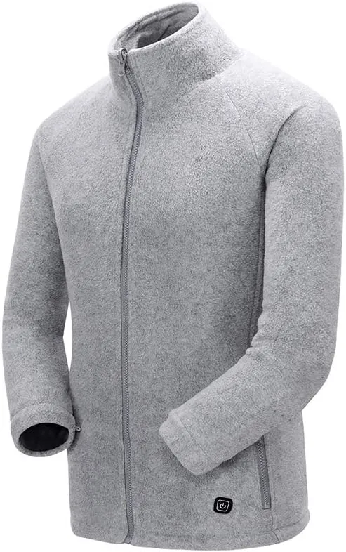 Heated Soft Fleece Jacket for Men Women, USB Smart Electric Fleece Heating Coat