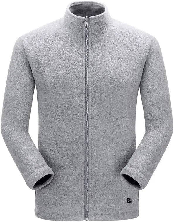 Heated Soft Fleece Jacket for Men Women, USB Smart Electric Fleece Heating Coat