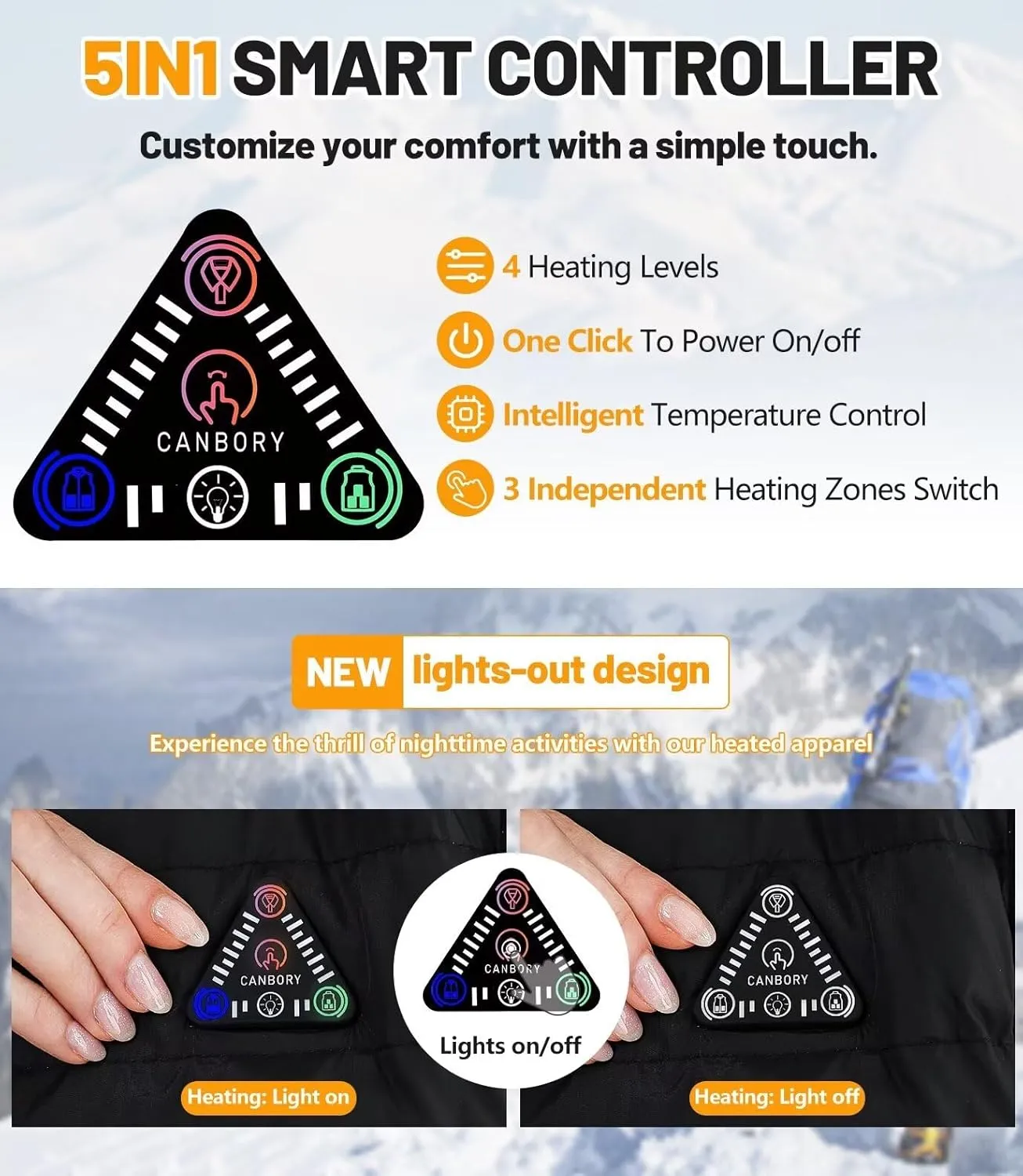 Heated Vest Women, Lightweight Electric Heating Jacket, (𝐁𝐚𝐭𝐭𝐞𝐫𝐲 𝐏𝐚𝐜𝐤 𝐧𝐨𝐭 𝐈𝐧𝐜𝐥𝐮𝐝𝐞𝐝)