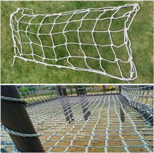 Heavy Duty Cargo Net Climbing,Rope Net Course Playground Netting Climbing Safety Protection Net for Indoor Outdoor Backyard Treehouse,6.5 * 8.5m