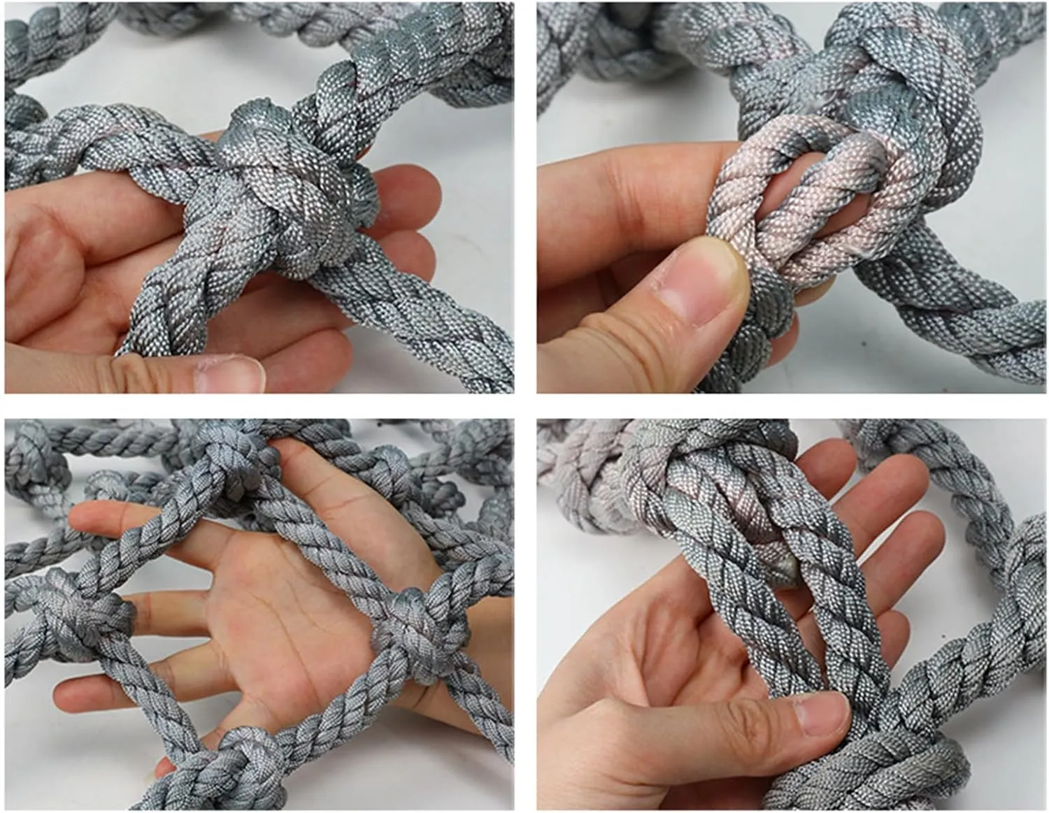 Heavy Duty Climbing Cargo Net-12mm/12cm,Outdoor Climbing Net for Kids and Adult,Climbing Net for Swing Set,Rope Outdoor Cargo Webbing Net,6.6X6.6FT(2X2M)