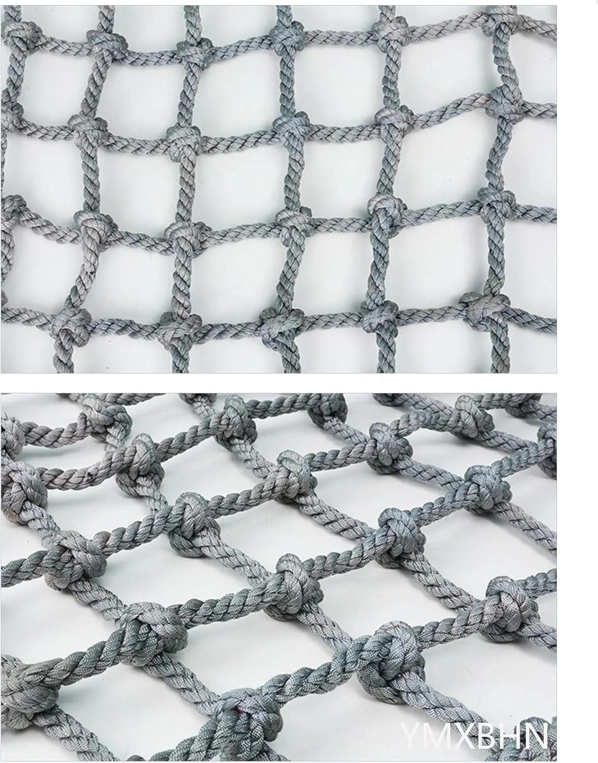 Heavy Duty Climbing Cargo Net-12mm/12cm,Outdoor Climbing Net for Kids and Adult,Climbing Net for Swing Set,Rope Outdoor Cargo Webbing Net,6.6X6.6FT(2X2M)