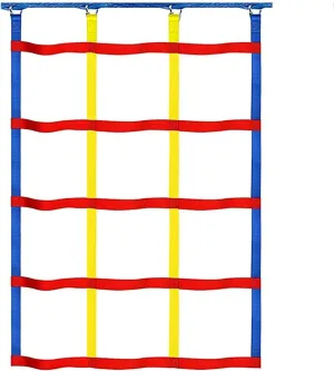 Heavy Duty Climbing Cargo Net Rope Ladder, Outdoor Cargo Webbing Net for Coordination, Balance and Strength