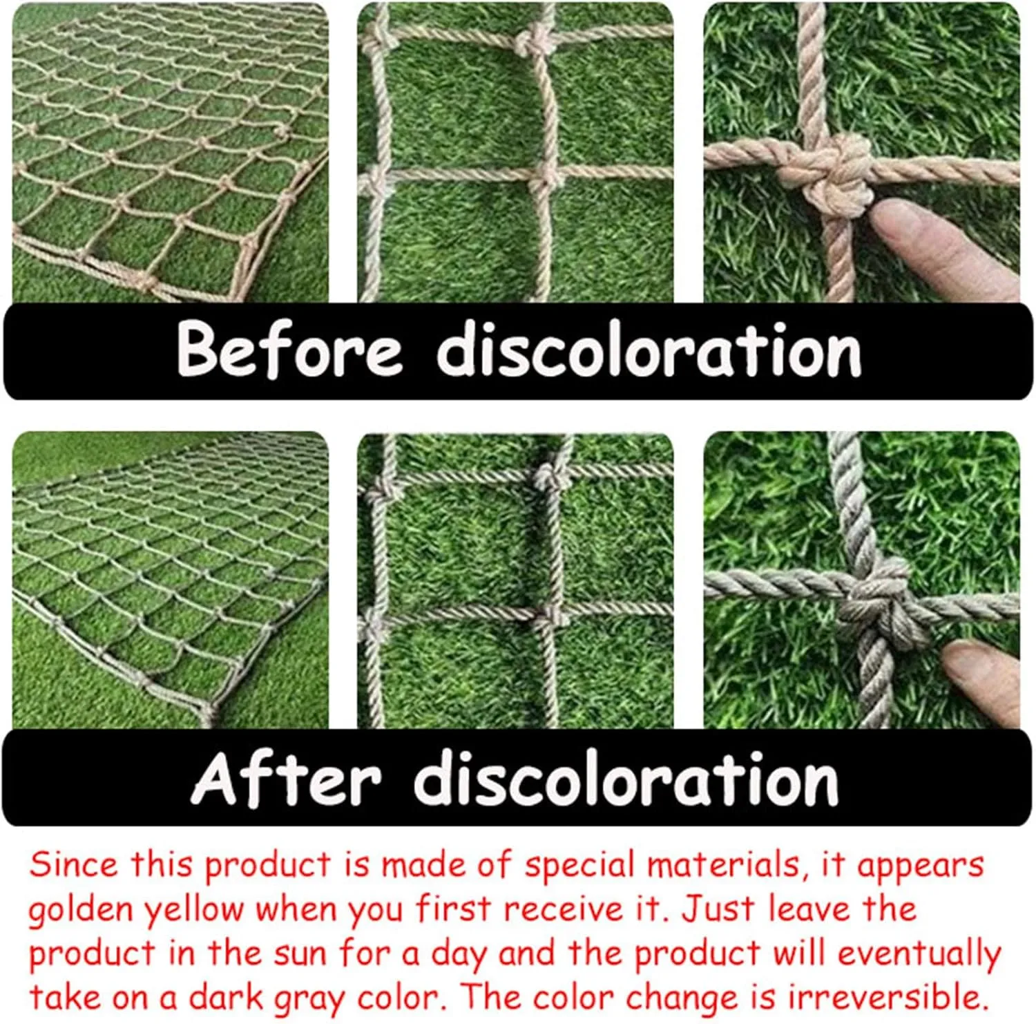 Heavy Duty Climbing Cargo Net,10X10CM Playground Net Safety Protection Net,Climbing Netting Rope Ladder for Indoor & Outdoor,12mm Rope Thickness(Size:9.8FTx9.8FT)
