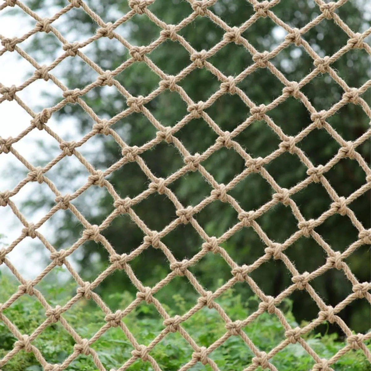 Heavy Duty Climbing Net for, 16mm Thick Rope Net for Playground & Tree House, Outdoor Safety Cargo Net, 2m x 3m Rope Ladder Hammock, Durable Climbing Equipment