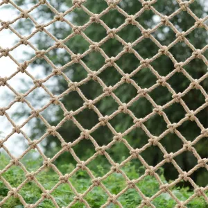 Heavy Duty Climbing Net for, 16mm Thick Rope Net for Playground & Tree House, Outdoor Safety Cargo Net, 2m x 3m Rope Ladder Hammock, Durable Climbing Equipment