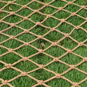 Heavy Duty Climbing Net for, 16mm Thick Rope Playground Safety Net, Outdoor Tree House Rope Ladder & Hammock, 2.5m x 4m Cargo Net for Climbing Adventures