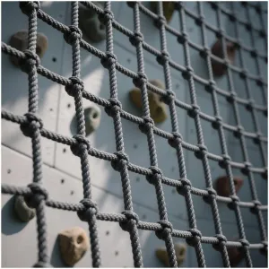 Heavy-Duty Climbing Net for - 8mm Polyamide Rope Ladder, Outdoor Playground Safety Net, Cargo Climbing Net for Treehouses, 200x200cm, Durable Adventure Fun