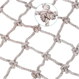 Heavy Duty Climbing Net Rope Ladder Playground Rock Rope Swing Sets Protective Net Outdoor Cargo Webbing Net Dia 12mm Safety Net(Size:3.3FTx16.4FT)