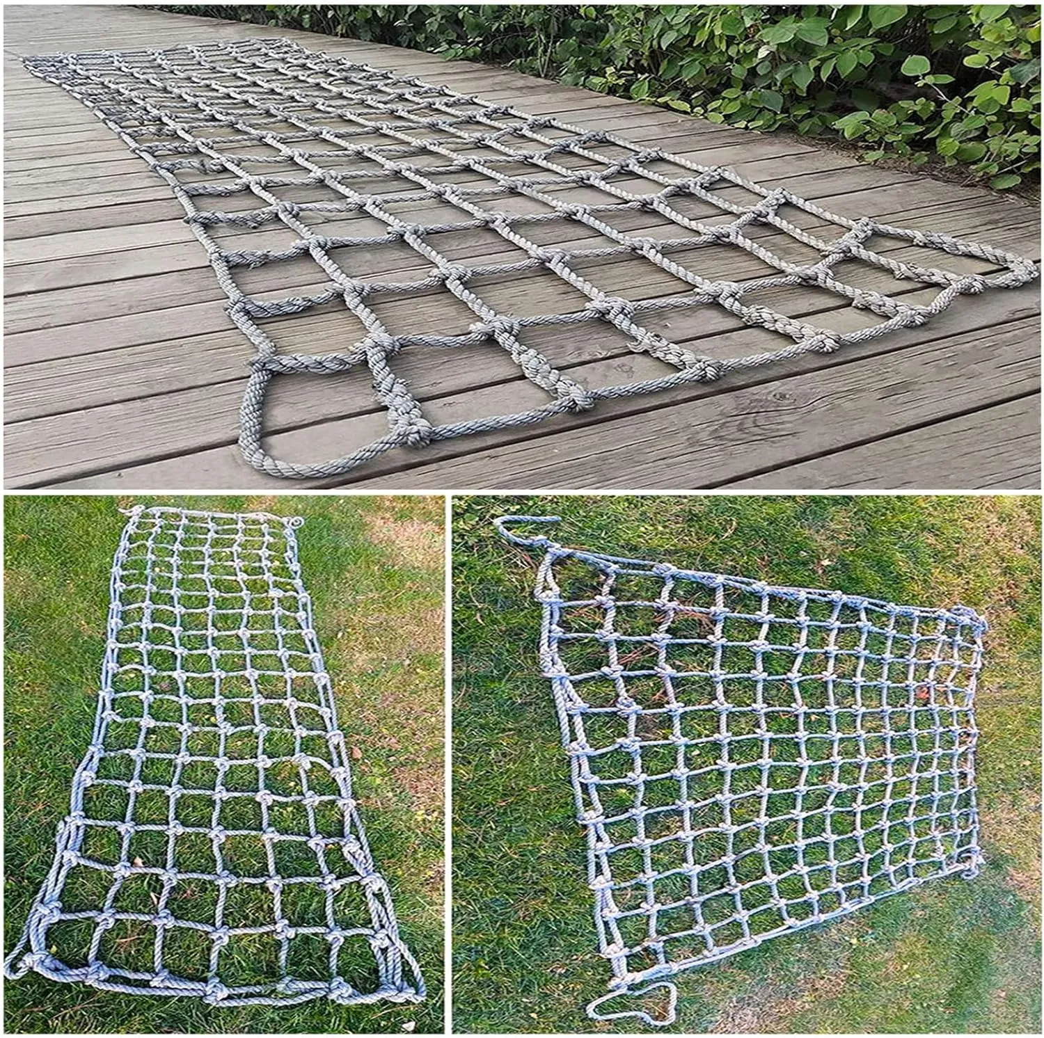 Heavy Duty Climbing Net,Rope Ladder for Playing, Indoor and Outdoor Playground Swings Safety Net Frame Netting,14 Mm Rope(Size:10 * 10ft)