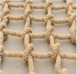 Heavy Duty Hemp Rope Climbing Net for Indoor and Outdoor Decorative Garden Use