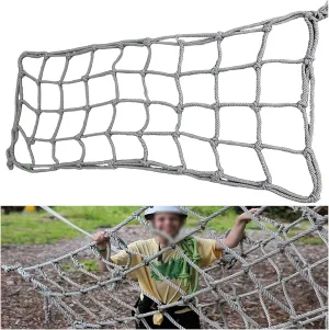 Heavy Duty Safety Net Ropes Climbing Net for Kids Outdoor Cargo Climbing Net Playground Net Protective Rope Net for Treehouse Garden(Size:3.3 * 10ft)