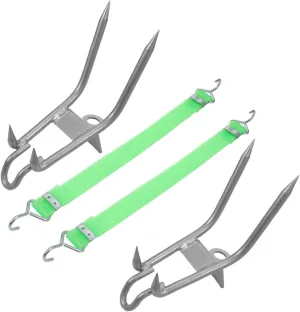 Hemoton 1 Pair Climbing Tools Set Carbon Steel Tree Climbing Spikes Shoes for Fruit