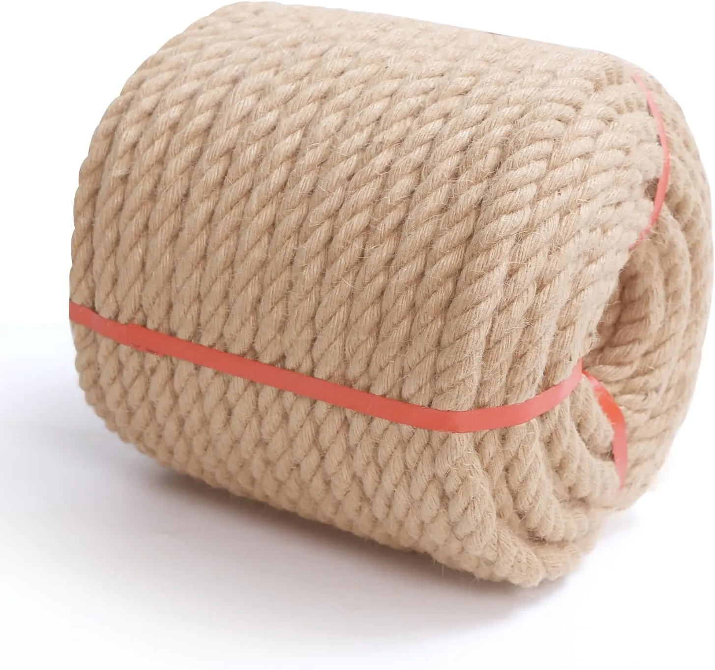 Hemp Jute Rope and Twine, 3/4 Inch, 100Ft. Heavy Duty, Indoor/Outdoor, DIY, Bundling, Climbing, Hammock, Nautical, Tug of War