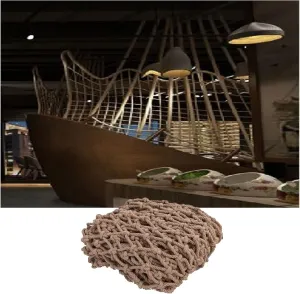 Hemp Rope Net Child Playground Decor Birds Rope Net Heavy Duty Treehouse Climbing Cargo Net Kids Rope Ladder Rock Outdoor Bridge Grid 10cm (Size : 3 * 4m(10 * 13ft))