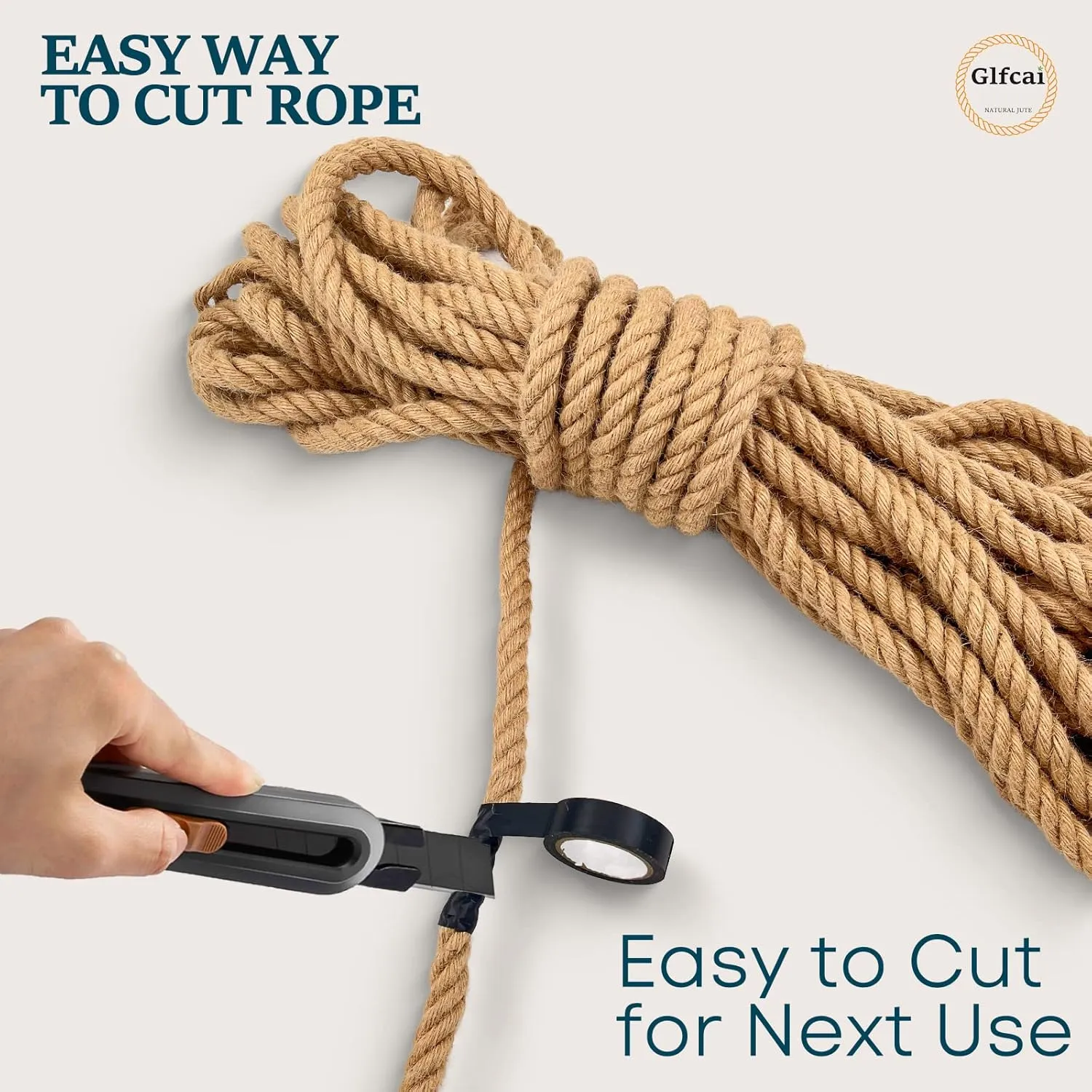 Hemp Rope Thick Natural 2 in X 50 Ft Twisted Manila Rope for Tug of War Adult, Outdoor Porch Swing Bed, Railing,Landscaping,Natical Rope