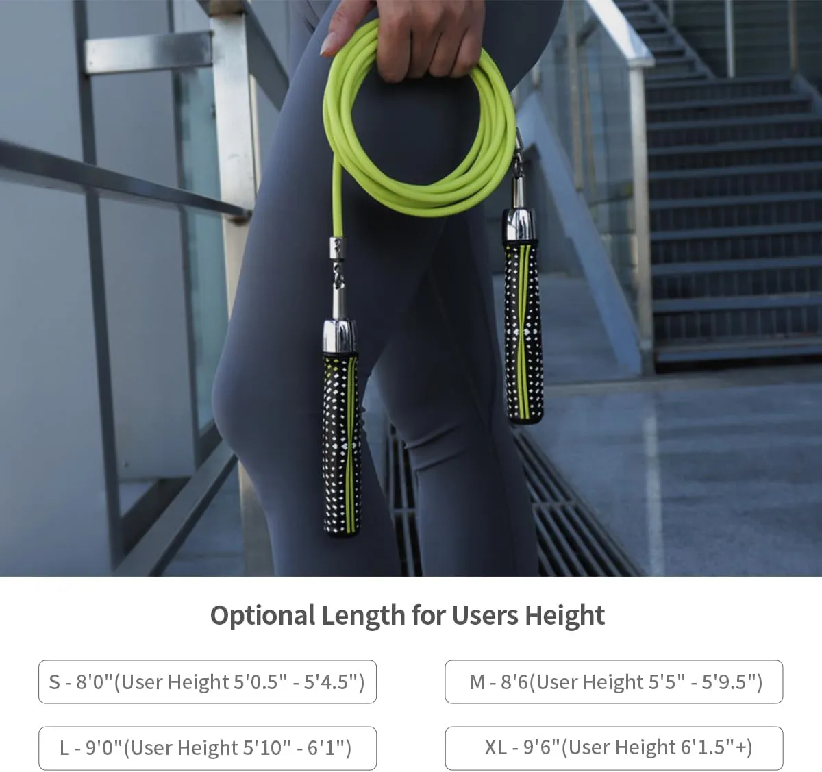 HEREROPE 1/4LB Weighted Jump Rope for Speed, Cardio, Boxing & Workout, Skipping Rope with Ball-bearing, Comfortable & Ergonomic Grip, Tangle Free Cable, Jump Ropes for Men Women Fitness