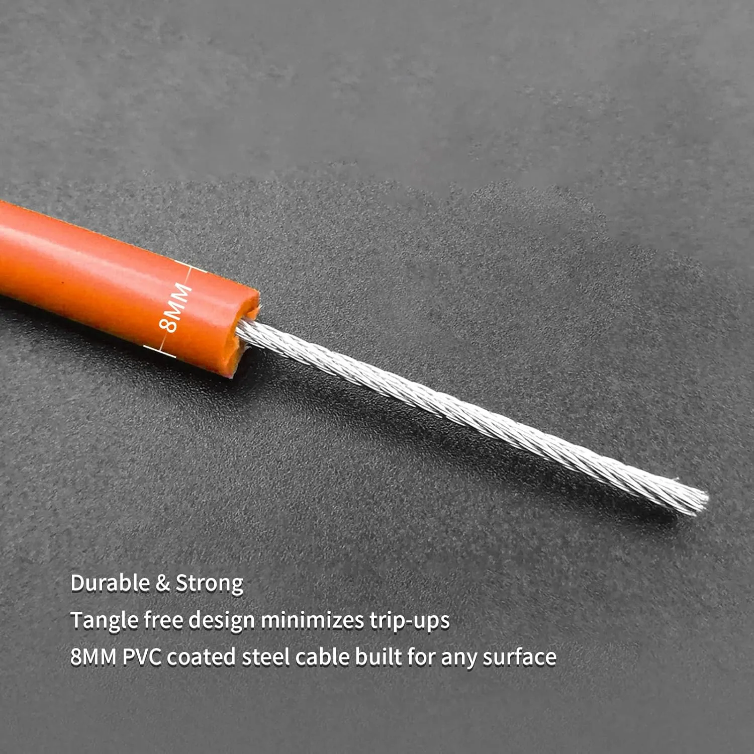 Hererope Weighted Jump Rope, Heavy Jump Rope with Durable 8MM Cable, Ergonomic Grip, Ball Bearing, Adjustable Jump Rope Weighted for Men Women, CrossFit, Muay Thai, MMA, High-Intensity Training