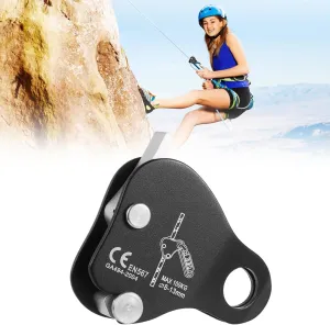 High Strength Climbing Rope Grab, Self-Locking Ascender for Fall Protection, Rappel Clamp for Mountaineering and Rock Climbing