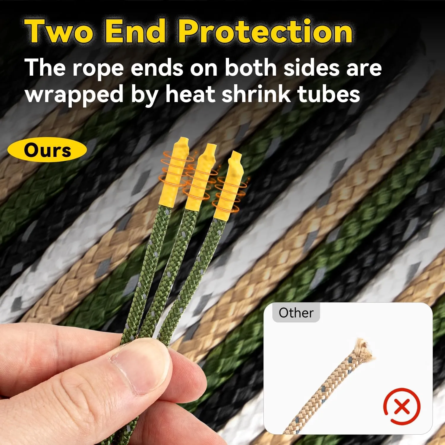 HIKEMAN Reflective Tent Rope Guyline - 4M Camping Guide Ropes,3mm Tent Guy Ropes Cord with Aluminum Tensioners Adjuster for Outdoor Camping Hiking Caravan Awning Tents (Coffee, 3mm)