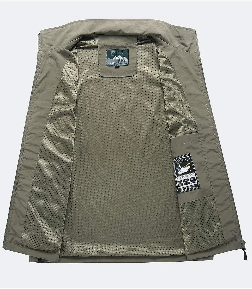 Hixiaohe Men's Casual Lightweight Outdoor Vest Work Fish Photo Travel Vest