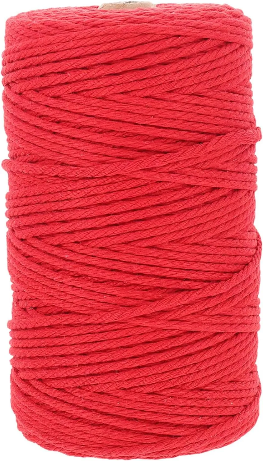 HOODANCOS Craft Rope 3mm Fine Cotton Thread Hand-Woven Decorative Rope Versatile for Sewing Packing and Home Decor