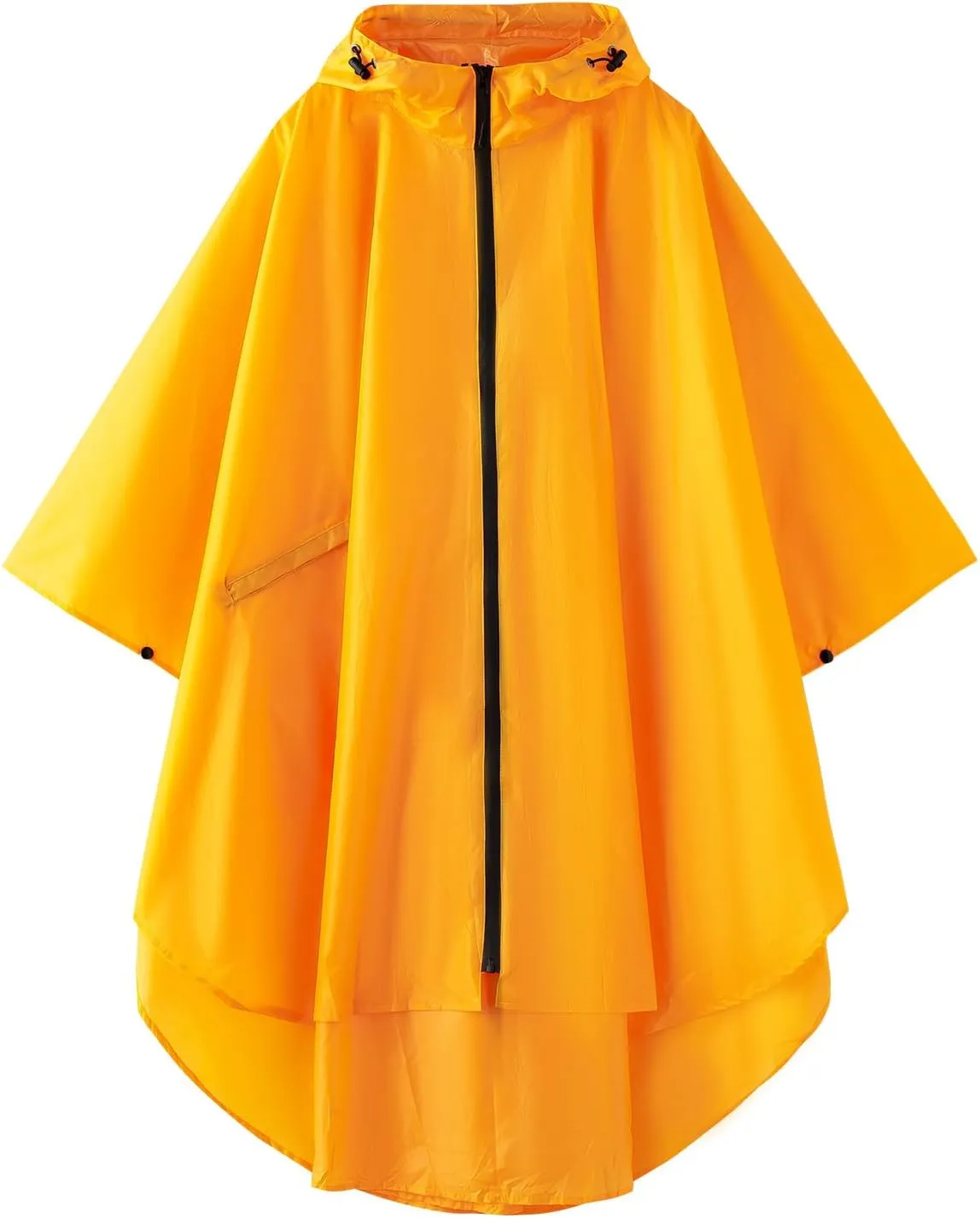 Hooded cape style waterproof raincoat suitable for outdoor activities, hiking, mountaineering, and both men and women