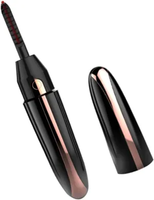 Housoutil 1set Rechargeable Electric Eyelash Curler Compact Heated Makeup Rolling for Natural Curling Effect Gentle Temperature Easy to Use