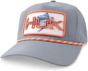 HUK Men's Patch Performance, Lightweight Fishing Hat with Anti Glare Under Visor