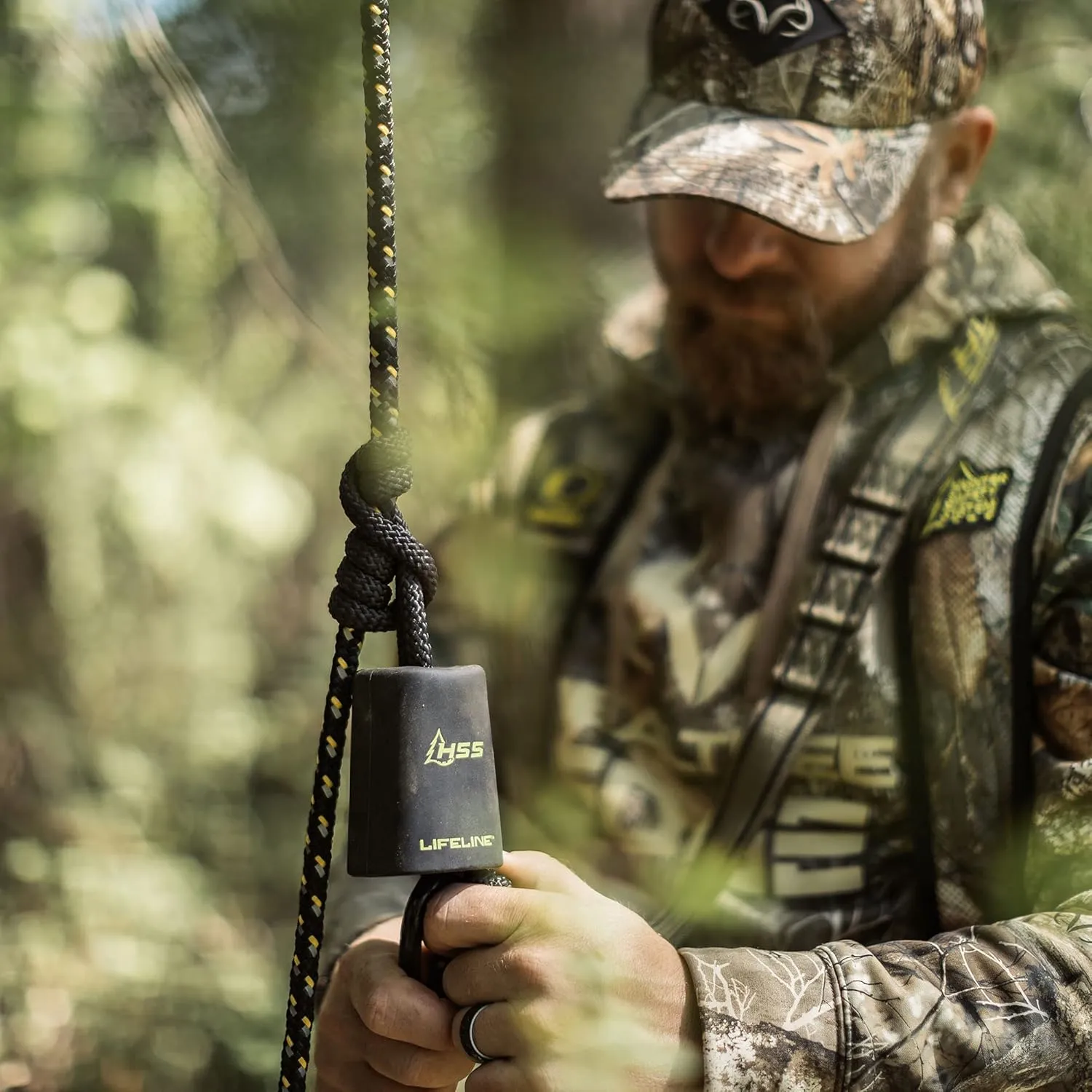 Hunter Safety System Reflective Lifeline for Tree-Stand Hunting Safety Harness