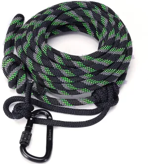 Hunting Reflective Safety Rope for Tree Stand 30ft - Heavy Duty 1300 Lb Rated Hunting Linemans Rope with Adjustable Prusik Knot, Durable Tree Tether for Tree Harness
