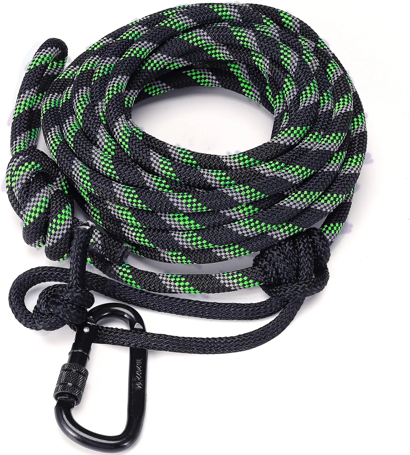 Hunting Reflective Safety Rope for Tree Stand 30ft - Heavy Duty 1300 Lb Rated Hunting Linemans Rope with Adjustable Prusik Knot, Durable Tree Tether for Tree Harness