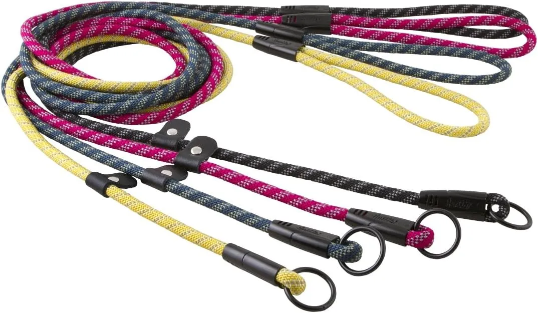 Hurtta Retriever Rope Leash, Raven, 6'