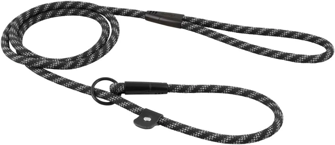 Hurtta Retriever Rope Leash, Raven, 6'