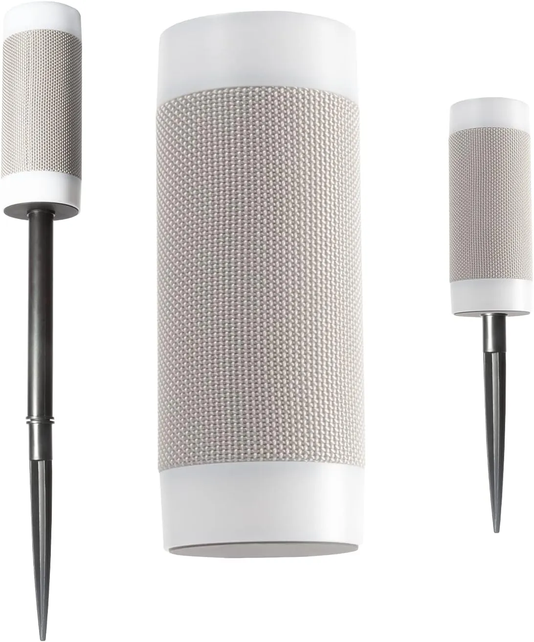 iJoy Wireless Speaker with 10 Hour Playtime - IP66 Waterproof, Dustproof, Weatherproof Light Up Bluetooth Tiki Speaker with LED Lights   Adjustable Stake Height for Use As Wireless Outdoor Speaker