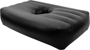 Inflatable Bed with 19 in Center Hole, 72 * 40 * 17 in, for Post-Operative Recovery, Poolside, Camping, Travel Beds, Guest-Bed at Home (Black)