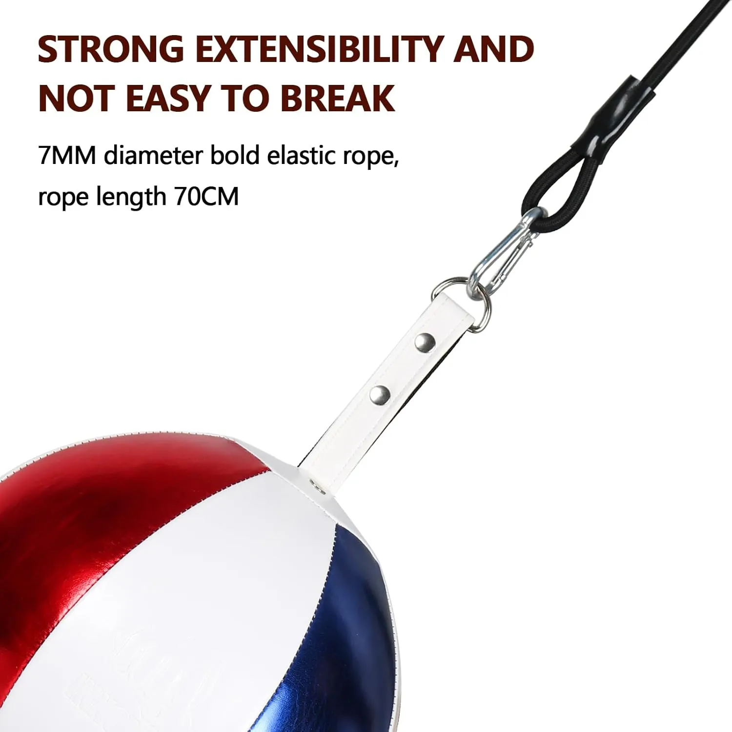 InnoLife Double End Punching Ball Striking Punching Bag Kit, Speed Striking Reflex Kit with Bungee Cords Perfect for Reaction, Agility, and Hand Eye Coordination Training