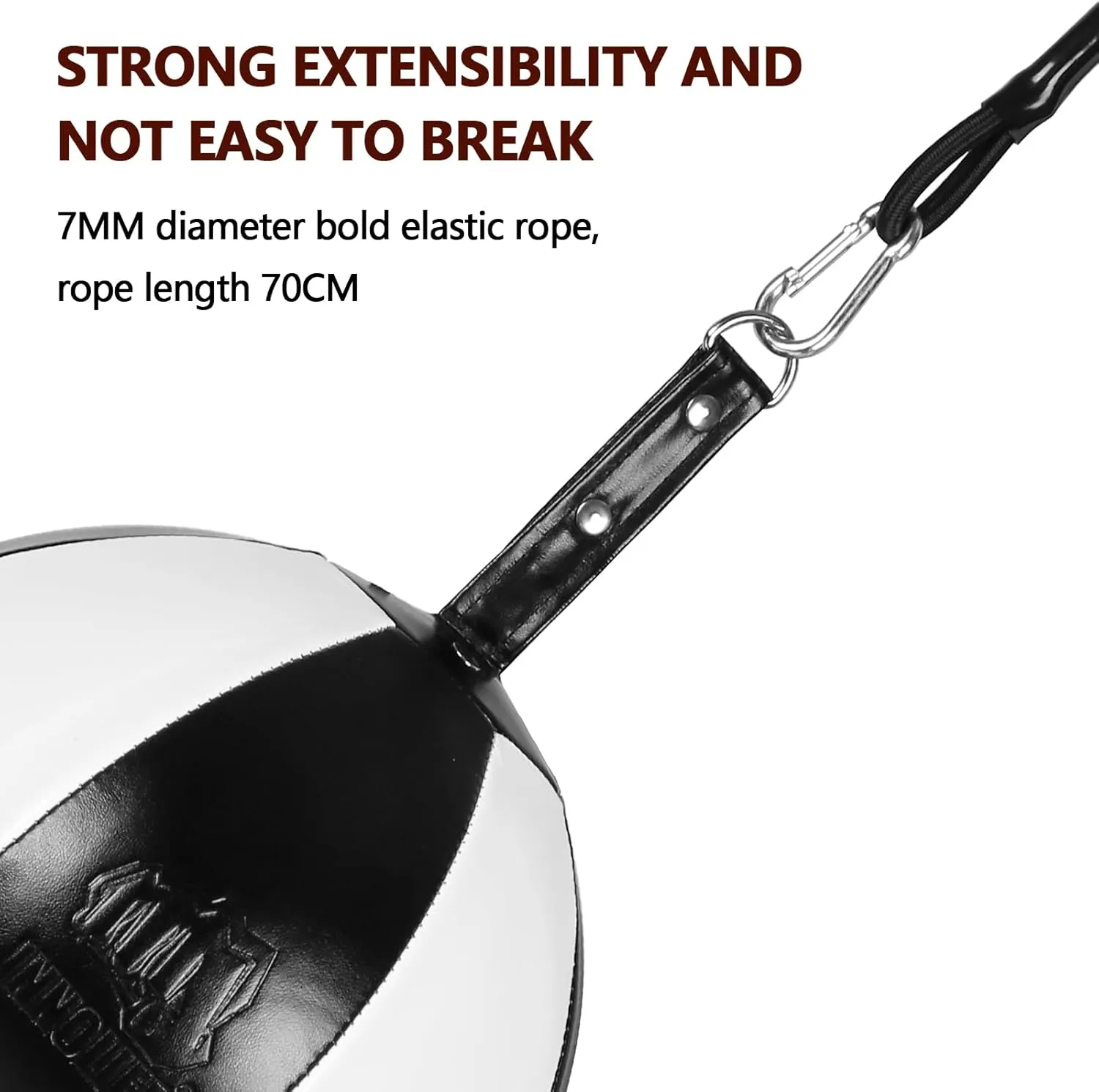 InnoLife Double End Punching Ball Striking Punching Bag Kit, Speed Striking Reflex Kit with Bungee Cords Perfect for Reaction, Agility, and Hand Eye Coordination Training