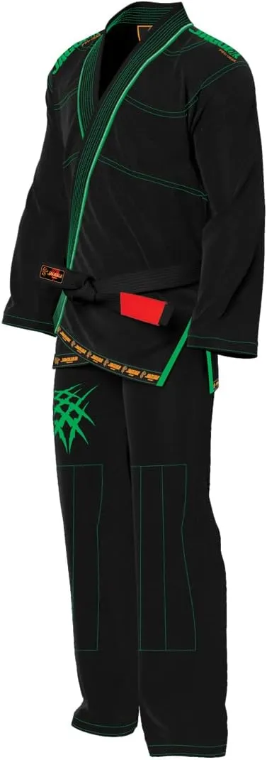 JAGUAR PRO GEAR Classic Series - Brazilian Jiu Jitsu, Kids Adults Unisex, Kimono Gi Lightweight Uniform with White Belt