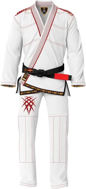 JAGUAR PRO GEAR Classic Series - Brazilian Jiu Jitsu, Kids Adults Unisex, Kimono Gi Lightweight Uniform with White Belt