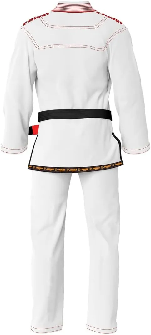 JAGUAR PRO GEAR Classic Series - Brazilian Jiu Jitsu, Kids Adults Unisex, Kimono Gi Lightweight Uniform with White Belt
