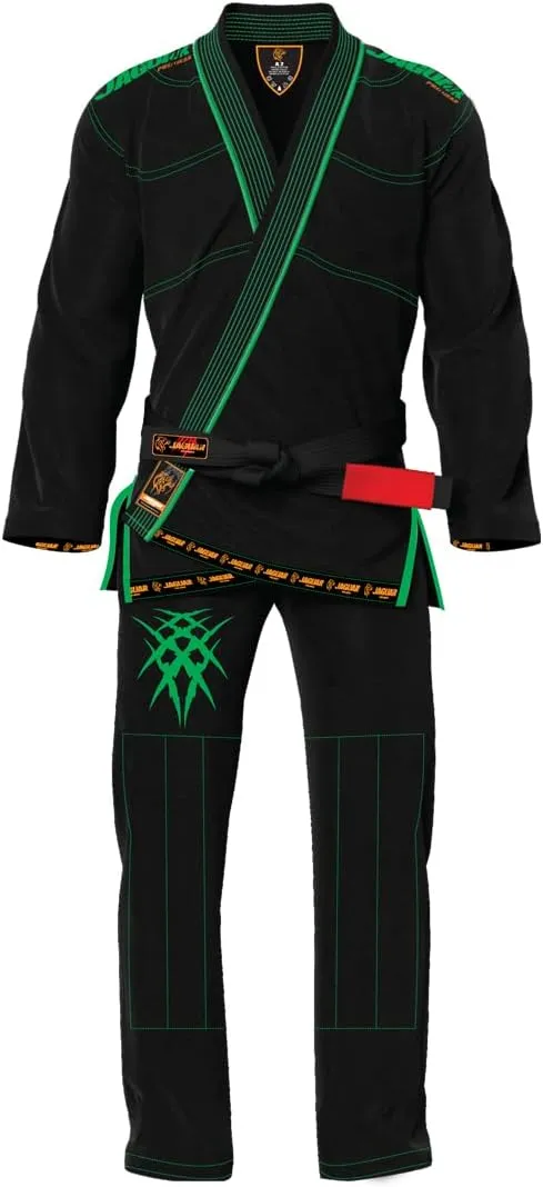 JAGUAR PRO GEAR Classic Series - Brazilian Jiu Jitsu, Kids Adults Unisex, Kimono Gi Lightweight Uniform with White Belt