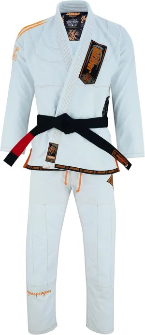 JAGUAR PRO GEAR – Pro Signature Brazilian Jiu Jitsu| Kids Adults Unisex| Kimono Gi Lightweight Uniform with White Belt