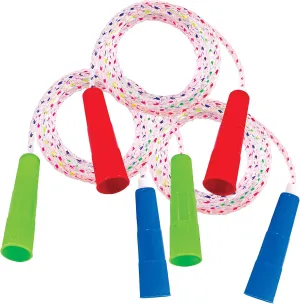 Jelly Jump Rope Assortment (12) Pieces - Kids Jump Rope, Active Childrens Games, Indoor and Outdoor Activities, Jump Rope, Party Favors, Piñata Stuffer, Carnival Prize, Back to School Supplies