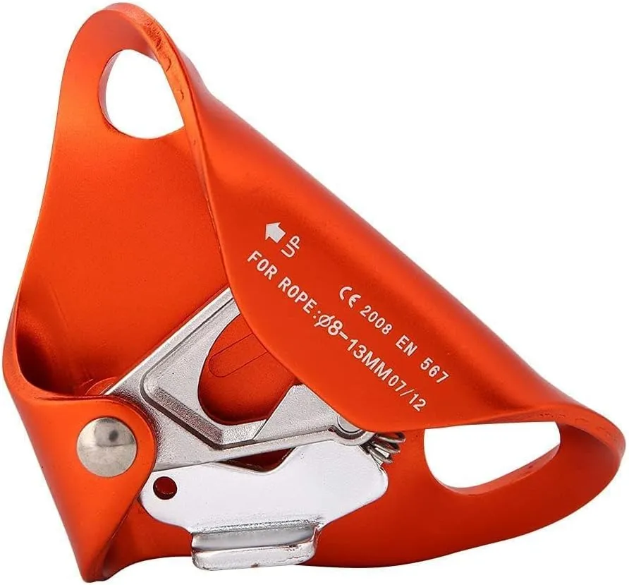JEOZBM Climbing Chest Ascender, Climbing Ascender Riser, Aluminum Rock Climbing Equipment for Rock Climbing Caving Mountaineering