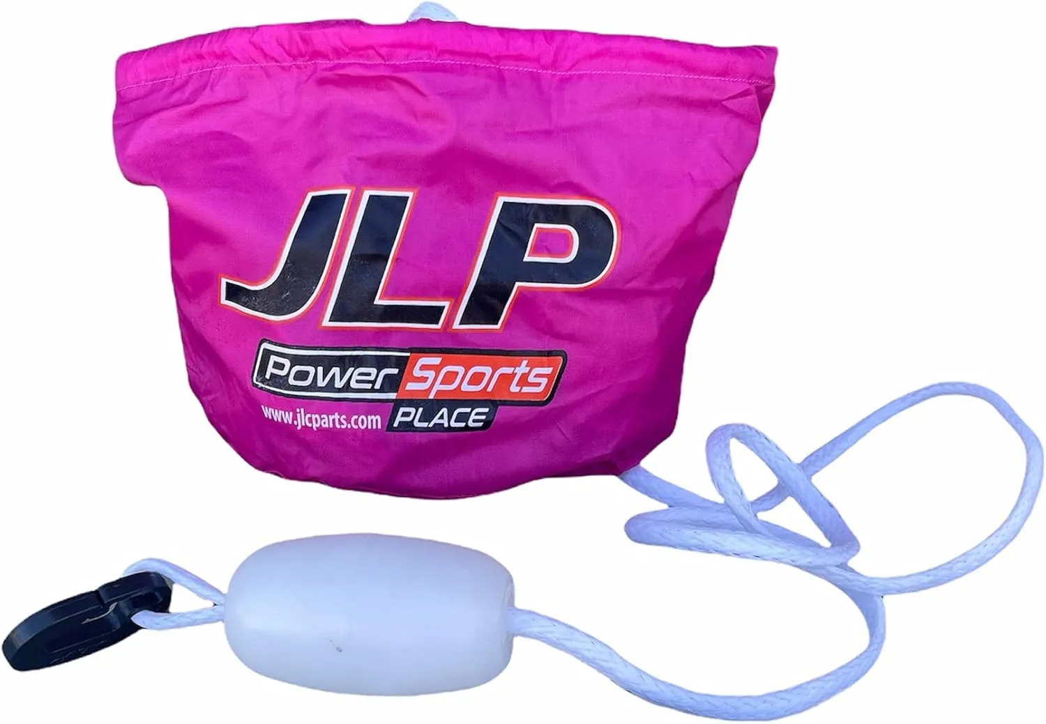JLP Anchor Bag Intended For All Marine Personal Water Craft PWC Jet Ski Sand Anchor Bag Small Boats with Rope, Float, and Hook Fusha