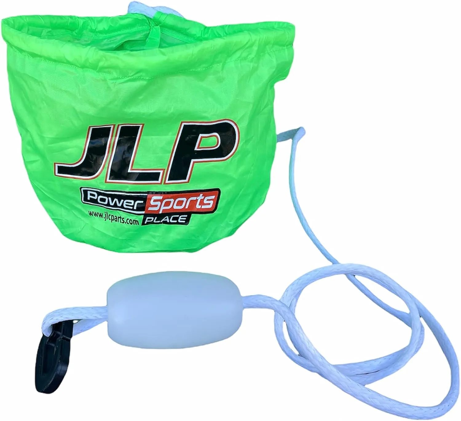 JLP Anchor Bag Intended For All Marine Personal Water Craft PWC Jet Ski Sand Anchor Bag Small Boats with Rope, Float and hook Neon Green